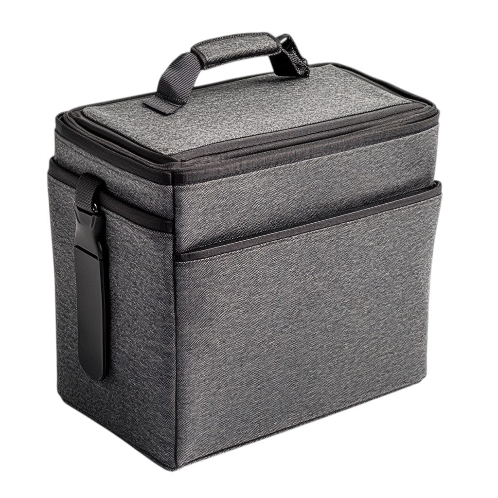 Tabgo Insulated Lunch Bag - Industrial Grade Thermal Lining - High-Density Water-Resistant Fabric - Large Capacity - Charcoal Grey