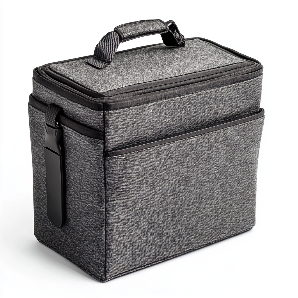 Tabgo Insulated Lunch Bag - Industrial Grade Thermal Lining - High-Density Water-Resistant Fabric - Large Capacity - Charcoal Grey
