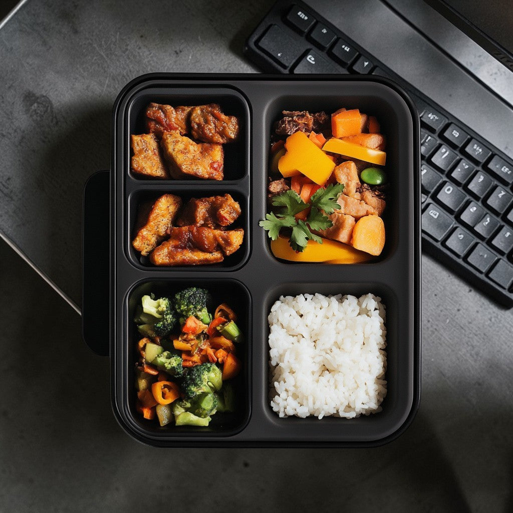 Tabgo Electric Lunch Box - Smart Constant Temperature - Professional Grade Heating System - Portable Food Warmer - Matte Black